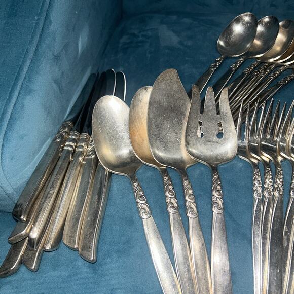 Vintage Community South Seas Flatware Silverplate Set/Lot 47 Piece Lot - Picture 2 of 6